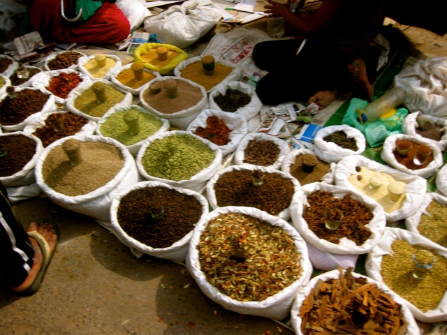 Spices in Chandni Chowk Bazaar.